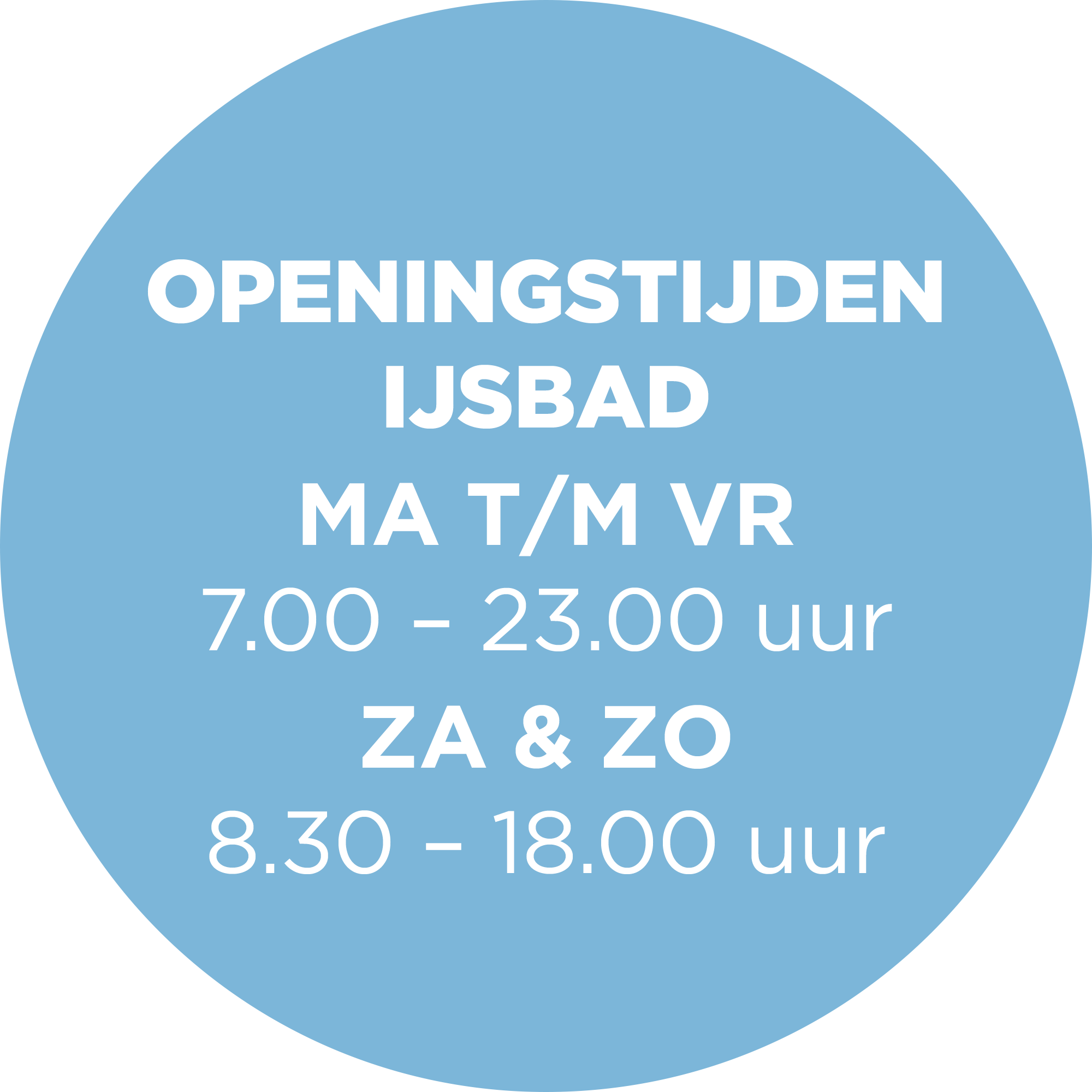 Openingstijden | IJsbad Experience