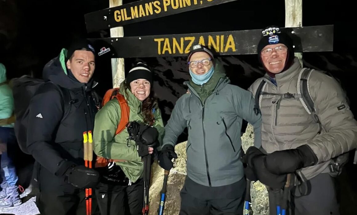 Hans Emmink op de Kilimanjaro